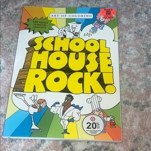 Schoolhouse Rock! Coloring Book - Yellow & Multicolor Cover